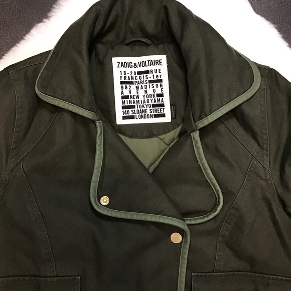 Zadig & Voltaire Kawa Padded Moto Jacket - Picture 6 of 16